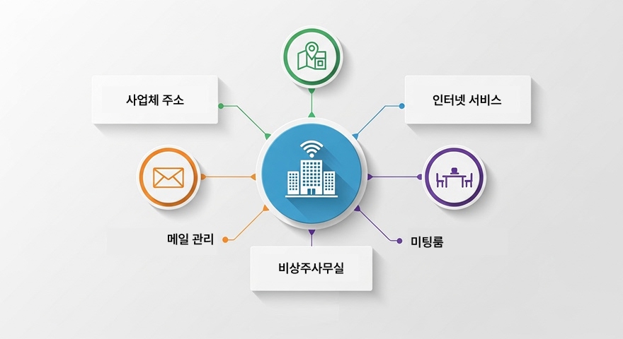 비상주사무실은 물리적 공간의 제약을 넘어 비즈니스에 필요한 핵심 인프라를 제공합니다.